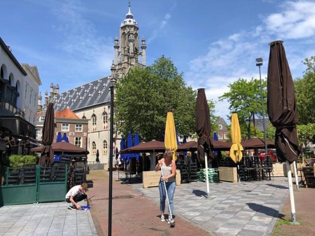 Ruime Studio 'In De Drie Koningen' In Hartje Middelburg Eksteriør bilde